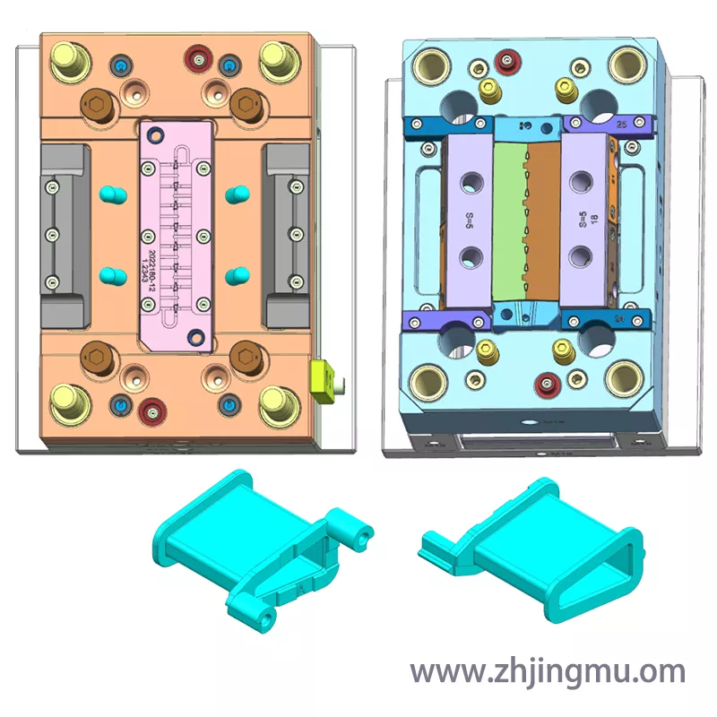 医疗精密零件绕线筒塑胶模具设计图