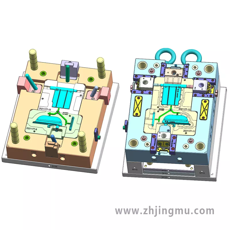 操作杆塑料塑胶注塑模具设计图